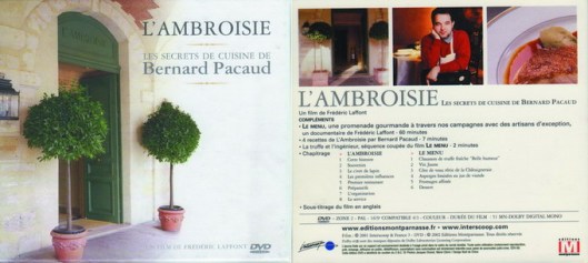 The DVD of l'Ambroisie - Les Secrets de Cuisine de Bernard Pacaud